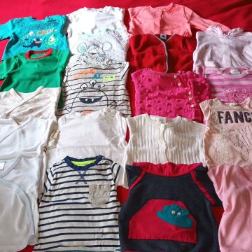 Majčke, puloverji in jopice 62 in 62/68