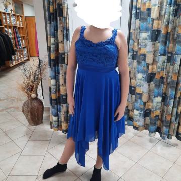 Svečana modra obleka za birmo, valeto ...