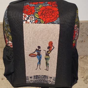 nov nahrbtnik z afriškim motivom iz Ugande