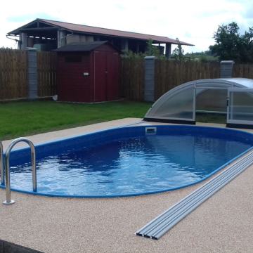 Bazen IBIZA 7.00 x 3.50 x 1.50 m, oval, vgradni