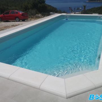 GFK-bazen SANTORINI 7.0 x 3.0 x 1.55, popolnoma izoliran z opremo