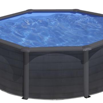 NOV GRE POOL  OKROGLI MONTAŽNI BAZEN - SET- 350x120cm ANTRACIT