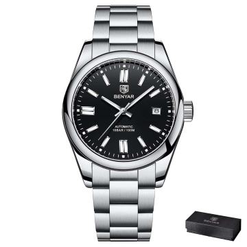 Moška ročna ura Benyar Automatic Perpetual Silver