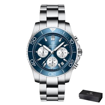 Moška ročna ura Benyar ChronoMaster Metal Blue