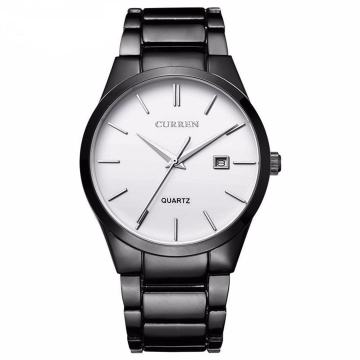 Moška ročna ura Curren Elegance Black/White