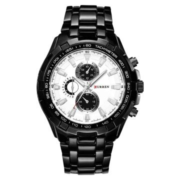 Moška ročna ura Curren Grand Prix Black/White