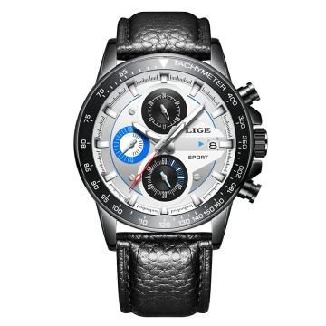 Moška ročna ura Lige Sport Leather Blue