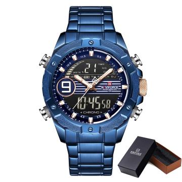 Moška ročna ura NaviForce Racing Line Blue