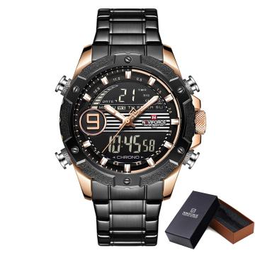 Moška ročna ura NaviForce Racing Line Gold