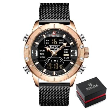 Moška ročna ura NaviForce Tough Guy Black/Gold