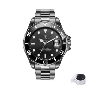 Moška ročna ura Tevise Submarner Quartz Black
