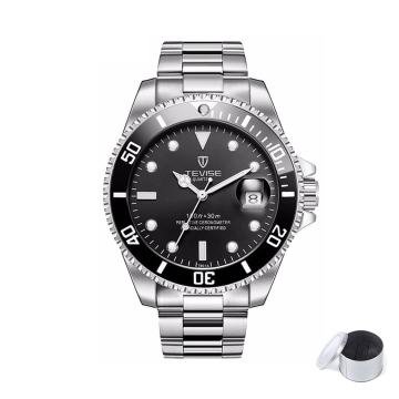 Moška ročna ura Tevise Submarner Quartz Silver