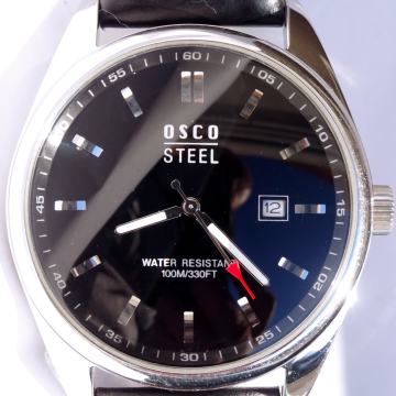 OSCO Steel XXL moška ročna ura, 100m water resistant scuba