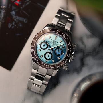 Seiko Daytona homage custom mod kronograf ročna ura