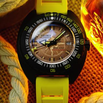 Seiko Sub 300T Clive Cussler Doxa mod unikatna ročna ura