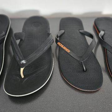 Crocs in Jack&Jones sandali, japonke, črne, št. 45/46, oboje kot nove
