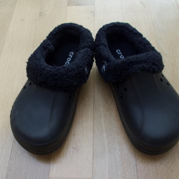 CROCS zimski črni, kot novi, št. 4-6