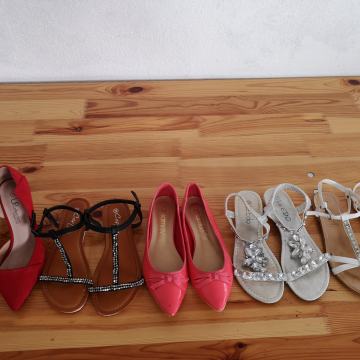 5 kom - Natikači, balerinke in čevlji z visoko peto