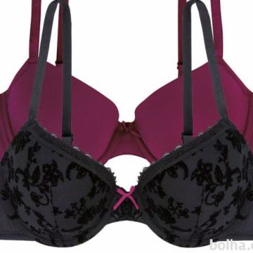 *NEDRČEK MaríeMeili, črn modrček z mašnjico, vel. 85B - zelo ugodno