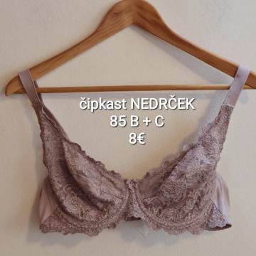 žensko - NEDRČEK ■čipka ■85B+C ■zelo lep