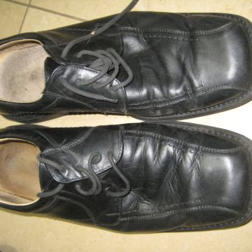 Moški čevlji-usnjeni, črni, ALPINA, VEL.43