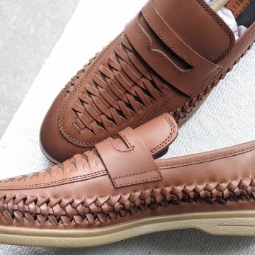 Moški novi usnjeni loafers, mokasinke (Silver street London)