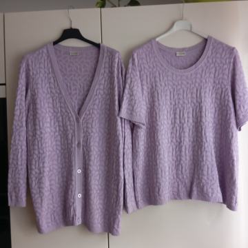 ATELIER VIJOLČEN SET JOPICA IN PULOVER XL