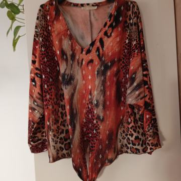 BELLA BEST RJAVO ORANŽNA SVEČANA TUNIKA xl/xxl