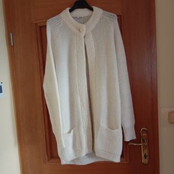 NOVA BELO PLETENA DOLGA JOPICA XL/XXL