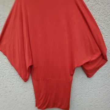 RDEČA VISKOZNA TUNIKA/OBLEKA  L/XL