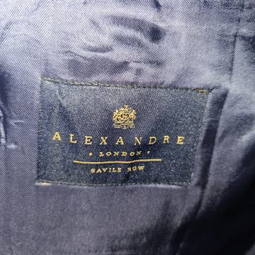 Moška obleka št. 62 ALEXANDRE LONDON (volna) - temno modra
