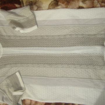 Nosečniška svečana tunika-pletena, bež barve, vel.xl