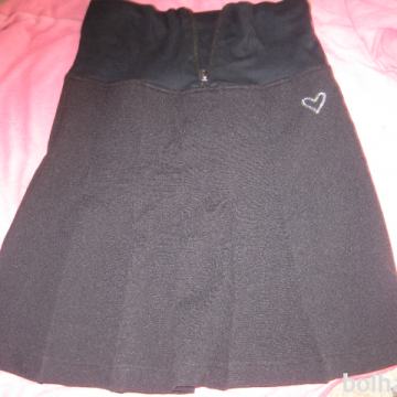 Nosečniško kratko krilo-črno, vel XS-S