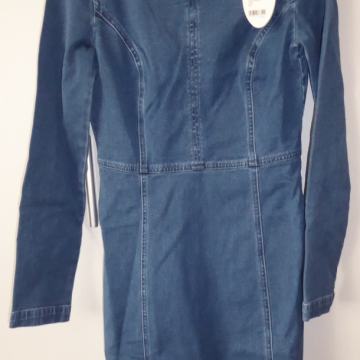 NOVA Esprit jeans obleka z dolgimi rokavi št. 34, XS, z etiketo