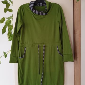 MISS LOOK ZELENA VISKOZNA OBLEKA S/M