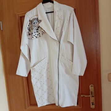 VINTAGE BELA JEANS OBEKA Z NETKI 40