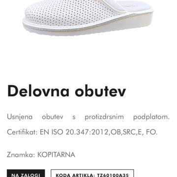 Delovna obutev kopitarna