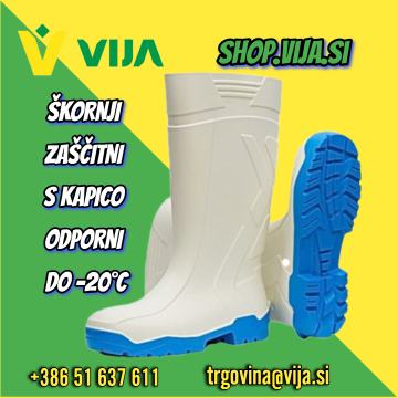 ŠKORNJI ZAŠČITNI S KAPICO DO -20°C