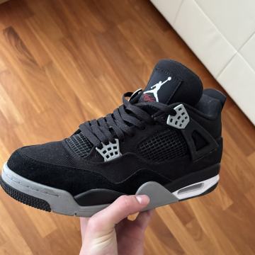 jordan 4 black canvas
