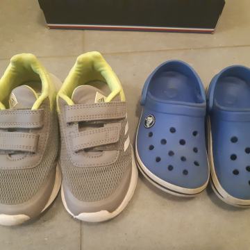Adidas 26 in Crocs 8-9