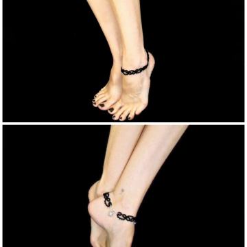 Anklet verižica, verižica - čipka za gleženj, nova