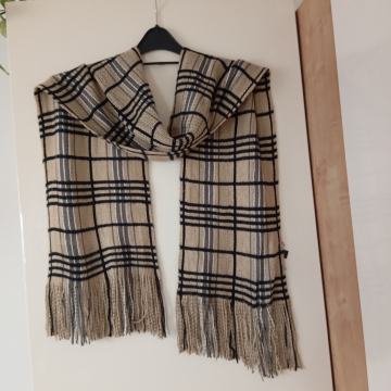 BEŽ ČRTAST MOŠKI TOPEL ŠAL