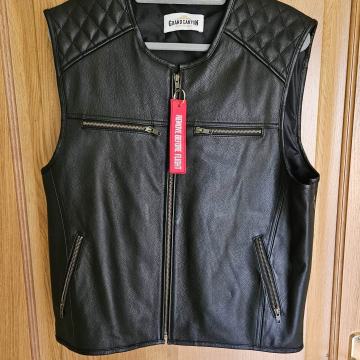 Motoristični usnjeni brezrokavnik - Grand Canyon