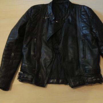 VINTAGE MOTOISTIČNA USNJENA JAKNA ŠT.S