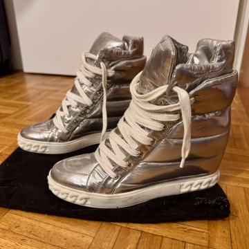 Casadei srebrne wedge superge - Št. 38
