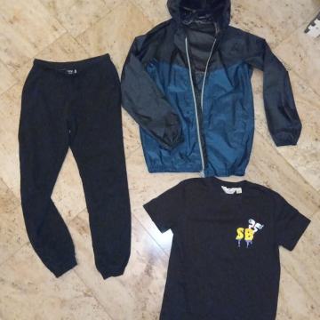 158/164 trenerka, anorak, jakna softshell, majica. Oblačila za fanta.
