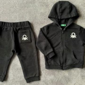 Benetton otroška trenerka, črna, št. 90 (18-24 mes) (NOVO 44€)