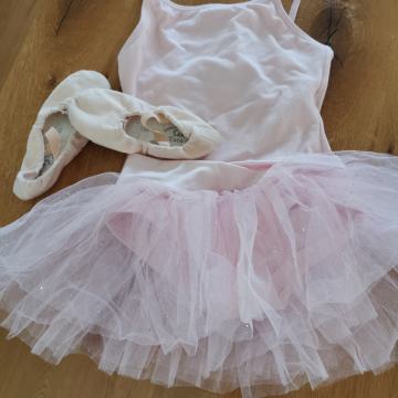 Dres za balet in copati, 5-6 let