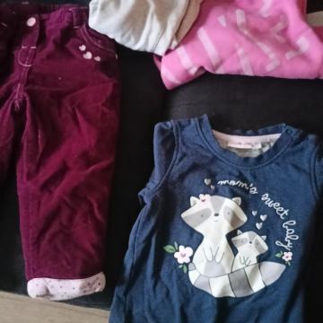 Idexe, H&M, NKD, C&A itd. jesensko-zimska oblačila za deklico 74-80