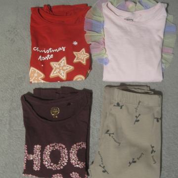 Komplet majic in hlač 134